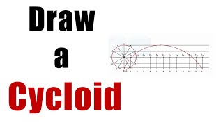 Easy Steps to Draw A CYCLOID  Locus of point  Engg Curves  ENGG Drawing [upl. by Enilasor921]