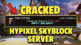 One Of The Best Cracked Hypixel Like Server For Pojav launcher [upl. by Ahsinyd]