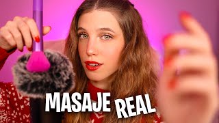 ASMR MASAJE REAL CRANEAL y FACIAL RELAJANTE para DORMIR PROFUNDAMENTE ROLEPLAY EN ESPAÑOL 💆🏼‍♀️ [upl. by Wileen670]