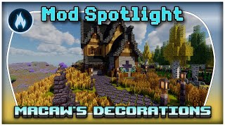 Macaws Decorative Suite Mod Spotlight  Minecraft Mods ForgeFabric [upl. by Steinman]