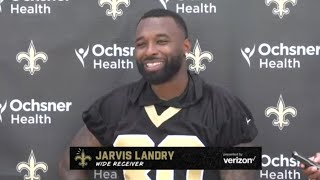 Jarvis Landry talks Jameis Winston and Michael Thomas  2022 Saints OTAs [upl. by Riada]