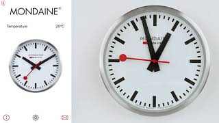 Mondaine Smart stop2go Wall Clock [upl. by Aonian]