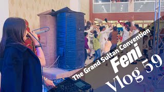 Vlog 59  Feni Grand Sultan Community Centre  Haldi Night Event  DJ Rabina  DJ Zahid [upl. by Ztirf804]