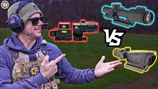 LPVO vs ACOG vs Red Dot  Magnifier [upl. by Ollehto]