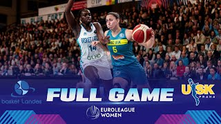 Basket Landes v ZVVZ USK Praha  Full Basketball Game  EuroLeague Women 202324 [upl. by Staw]