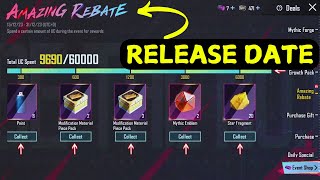 Amazing Rebate Release date  Next Amazing Rebate Pubg pubg pubgm pubgmobile [upl. by Rosenblum]