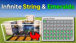 The EASIEST Emerald And String Farm In Minecraft 121 [upl. by Vidovic959]