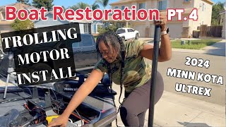 Bass Boat Restore Build amp Makeover on my 3K Find  Install 2024 Minn Kota Ultrex  Old Boat Mods [upl. by Chor]