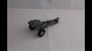 Lego WW2 M1A1 75mm howitzer tutorial review [upl. by Eilzel169]