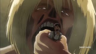 Armin Eats Bertholdt English Dub [upl. by Tehcac]