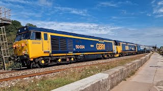 Class 50s  47s work The Mazey Day Cornishman amp Statesman  Dawlish  290624 [upl. by Ledua]