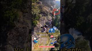 Via Ferrata Stuibenfall Waterfall Austria 🇦🇹 viaferrata waterfall hiking travel kidsviaferrata [upl. by Platto]