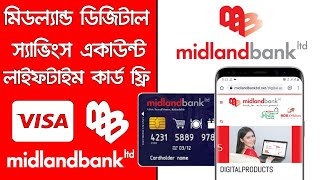 How to Create Midland Bank Digital Savings Account  MDB Digital Probashi Saving Account Online [upl. by Aytnahs]