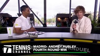 Andrey Rublev Finding His Form With Fourth Round Win Over Griekspoor  2024 Madrid 4th Round [upl. by Elttil]