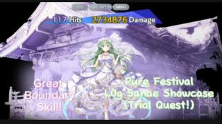 Touhou Lost Word  L0g Sanae Kochiya Showcase Pure Festival Unit [upl. by Kingdon2]