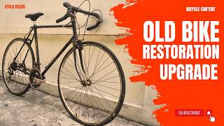 OLD BIKE RESTORATION UPGRADE bicycle [upl. by Arvie]