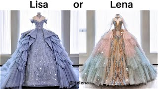 LISA OR LENA 💗  FANCY DRESSES amp ACCESSORIES amp JEWELRY  helena035 [upl. by Nosredna361]