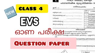 ONAM EXAM QUESTION PAPEREVSCLASS4KERALA SYLLABUS [upl. by Zoha]