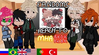 FANDOMS REACT TO MHA EACHOTHER  BKDK amp DKBK  🇬🇧🇺🇸🇵🇹🇧🇷🇷🇺🇹🇷  PART 1  qchloewx 🧡💚 [upl. by Eilra]