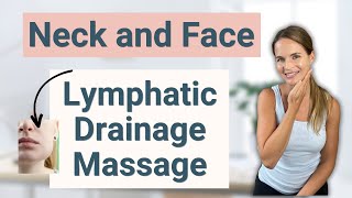 Lymphatic Drainage Massage for Face Head amp Neck Swelling or Lymphedema  By a Lymphedema Therapist [upl. by Cardie]