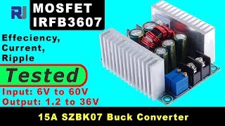 Review of SZBK07 300W 20A Buck converter 12V to 36V with constant Current [upl. by Quartas]