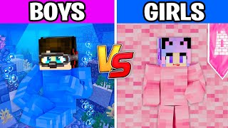 Boy vs Girl Minecraft Hide and Seek Challenge [upl. by Osithe]