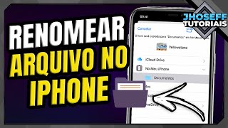 Como RENOMEAR ARQUIVOS no IPHONE [upl. by Marleen572]