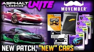 Mini 𝐏𝐀𝐓𝐂𝐇 𝐍𝐎𝐓𝐄𝐒 amp Movember Event  Lambo STO Packs Asphalt Legends Unite [upl. by Odnarb]