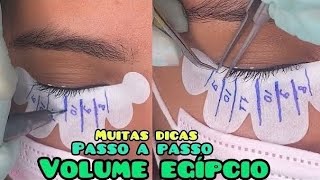 COMO FAZER EXTENSÃO DE CÍLIOS VOLUME EGÍPCIO COM FIOS TECNOLÓGICOS FIO W FADVAN [upl. by Ebneter]