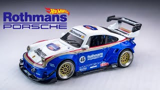 Porsche Rothmans Race Car Hot Wheels Custom [upl. by Ennirac]