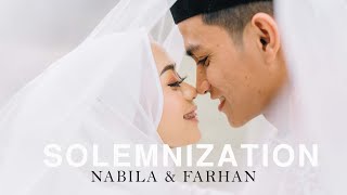 SOLEMNIZATION OF NABILA amp FARHAN  MALAY WEDDING [upl. by Harp]