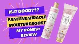 Pantene Miracle Moisture Boost Shampoo  Conditioner  My Honest Review [upl. by Veradi]