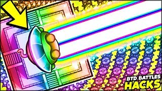 5TH TIER UPGRADES MOD  THE MAXIMUM RAINBOW TEMPLE GOD  Bloons TD Battles HackMod BTD Battles [upl. by Ladnik]