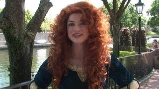 Princess Merida Surprise Meet amp Greet at Epcot International Gateway  Disney Pixar Brave [upl. by Nodnol]