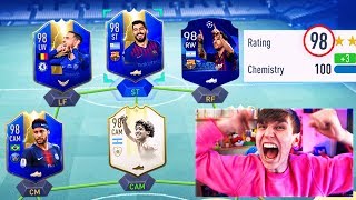 98 RATED  195 RATED TOTS FUT DRAFT CHALLENGE FIFA 19 [upl. by Cornelia]