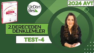 2024 345 AYT MATEMATİK  2DERECEDEN DENKLEMLER TEST4  yks2024 aytmatematik 345 [upl. by Anoiuq134]