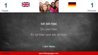 50 Languages English German for beginners 001 [upl. by Nance]