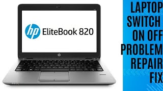 HP elitebook 820 g2  No display  power on off problem  how to repair [upl. by Idyh]