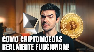 Como Criptomoedas REALMENTE Funcionam  Bitcoin explicada PARA INICIANTES [upl. by Celle]