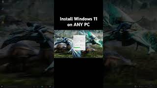 Install Windows 11 on ANY PC ITCHYTECHY shorts [upl. by Nirehtac]