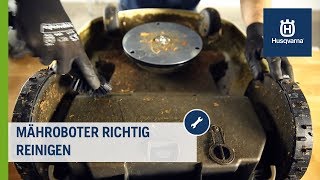 Mähroboter richtig reinigen Tipps amp HowTo  Husqvarna Rasen [upl. by Phene]