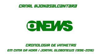 Cronologia de Vinhetas do Em Cima da Hora  Jornal GloboNews 19962016 [upl. by Yve]