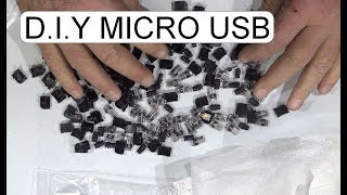 UNBOXING DIY MICRO USB MALE CONNECTOR RIGHT ANGLE 50PCS [upl. by Brigitte]