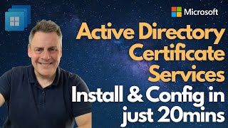 Active Directory Certificate Services Install amp Config in just 20mins [upl. by Nyvlem]