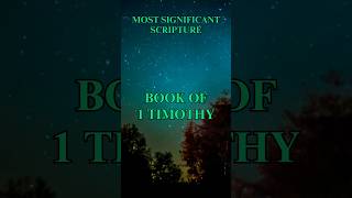 Book of 1 Timothy  Most Significant Scripture shorts bible [upl. by Kcinom]