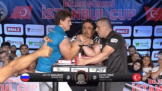 Artur Makarov Rusya vs Engin Terzi Türkiye Bilek Güreşi Maçı I 2019 [upl. by Renrut]