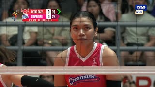 Alyssa Valdez’s SUBSTITUTION DOES WONDERS for Creamline 🔥  202425 PVL AllFilipino Conference [upl. by Natsirhc]