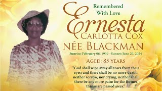 Celebrating the Life of Ernesta Carlotta Cox nee Blackman [upl. by Raimes]