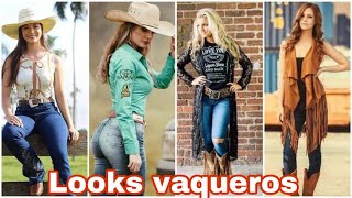 OUTFITS VAQUEROS moda2021 looks con BOTAS VAQUERAS❤️ [upl. by Levy]