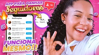 😻ACHEI O MELHOR APP PARA GANHAR SEGUIDORES DE GRAÇA NO INSTAGRAM [upl. by Arbba]